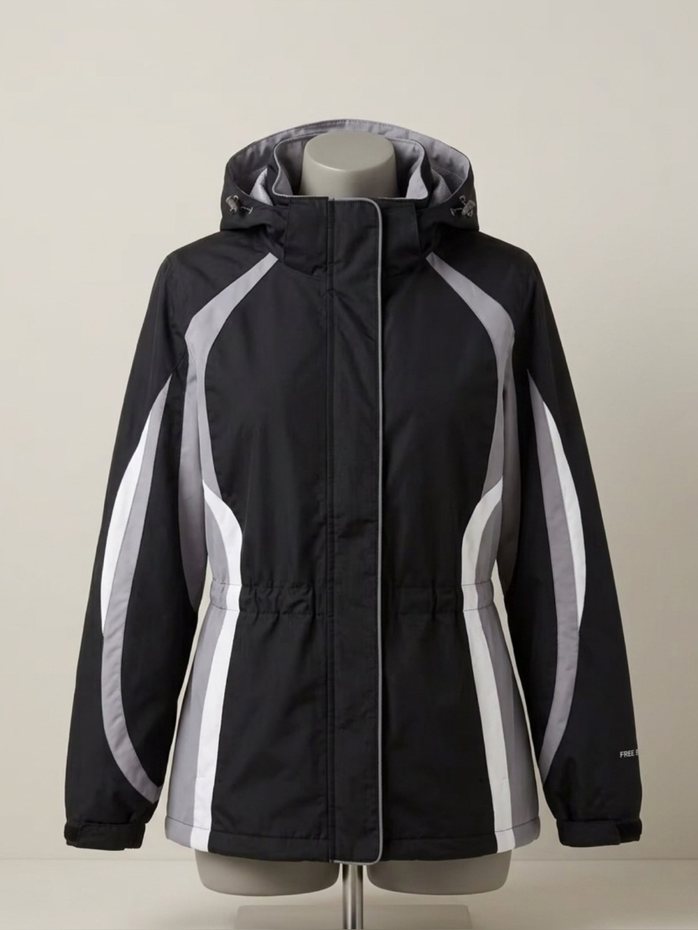 Black and Gray Snow Winter Jacket